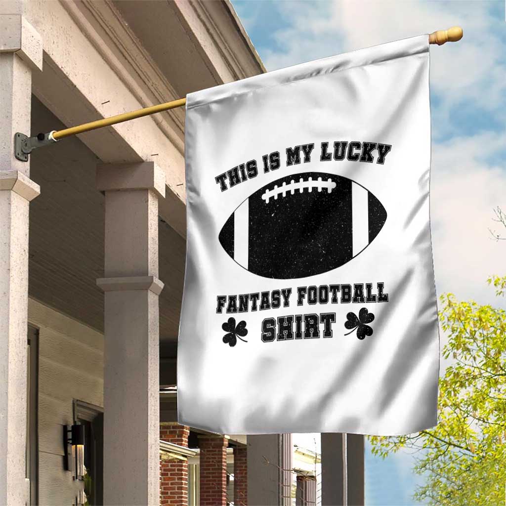 Lucky Fantasy Football Garden Flag Vintage Commissioner Draft Party Commish FFL - Wonder Print Shop