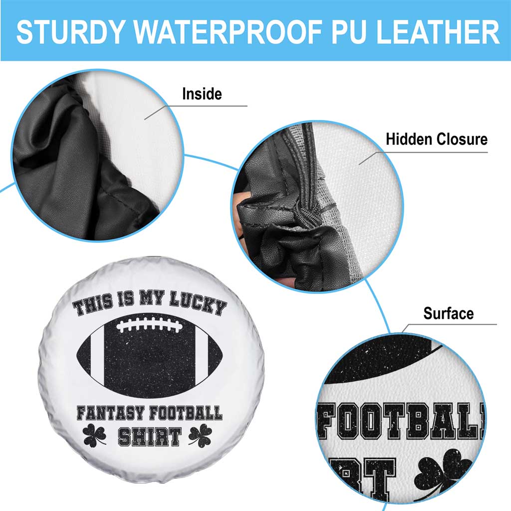 Lucky Fantasy Football Spare Tire Cover Vintage Commissioner Draft Party Commish FFL - Wonder Print Shop