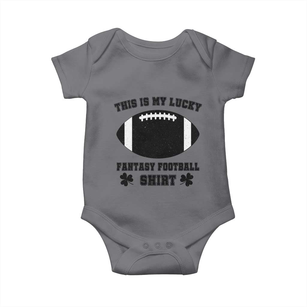 Lucky Fantasy Football Baby Onesie Vintage Commissioner Draft Party Commish FFL - Wonder Print Shop
