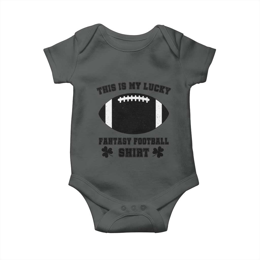 Lucky Fantasy Football Baby Onesie Vintage Commissioner Draft Party Commish FFL - Wonder Print Shop