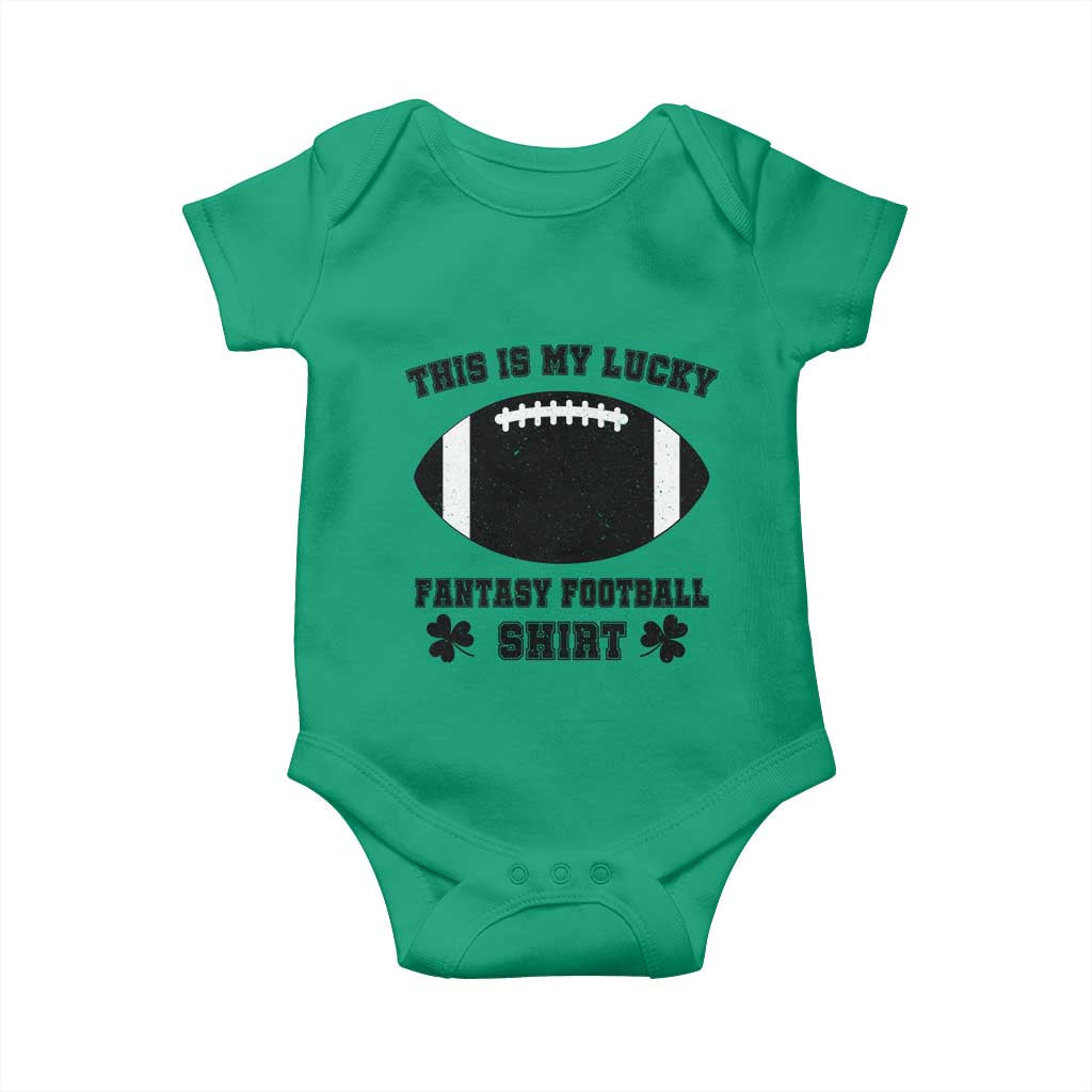 Lucky Fantasy Football Baby Onesie Vintage Commissioner Draft Party Commish FFL - Wonder Print Shop