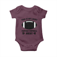 Lucky Fantasy Football Baby Onesie Vintage Commissioner Draft Party Commish FFL - Wonder Print Shop