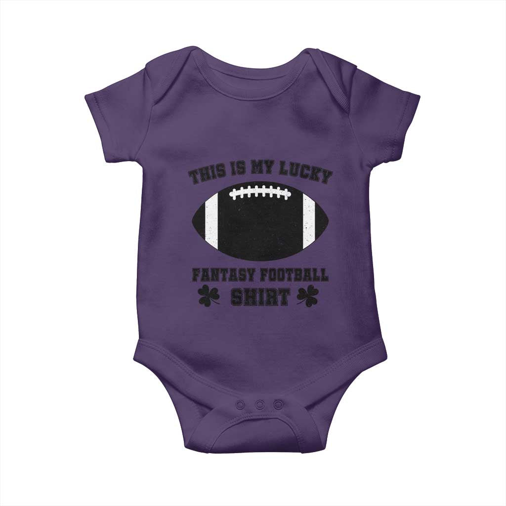 Lucky Fantasy Football Baby Onesie Vintage Commissioner Draft Party Commish FFL - Wonder Print Shop