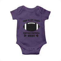 Lucky Fantasy Football Baby Onesie Vintage Commissioner Draft Party Commish FFL - Wonder Print Shop