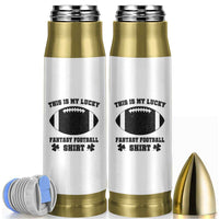 Lucky Fantasy Football Bullet Tumbler Vintage Commissioner Draft Party Commish FFL - Wonder Print Shop