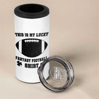Lucky Fantasy Football 4 in 1 Can Cooler Tumbler Vintage Commissioner Draft Party Commish FFL - Wonder Print Shop