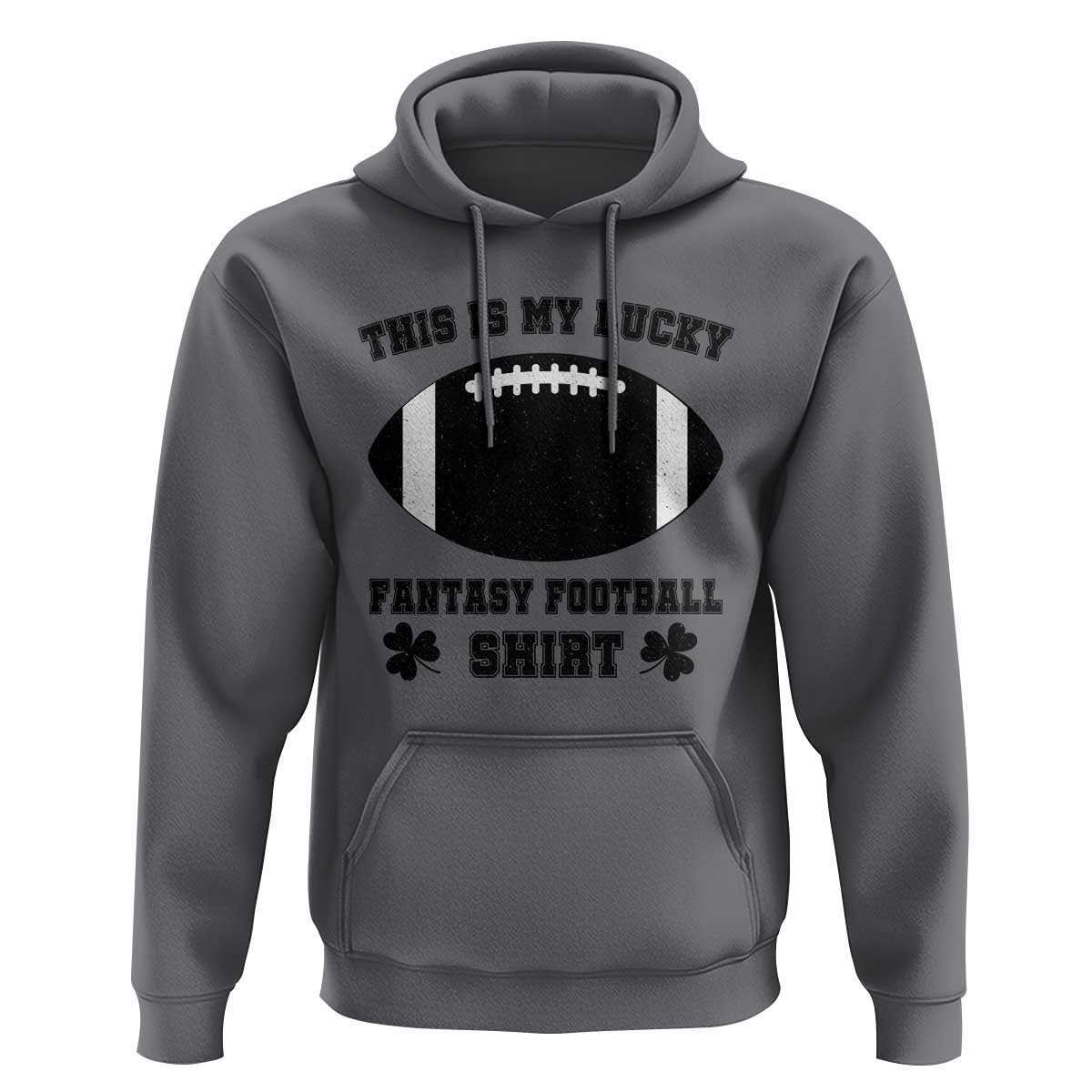Lucky Fantasy Football Hoodie Vintage Commissioner Draft Party Commish FFL - Wonder Print Shop