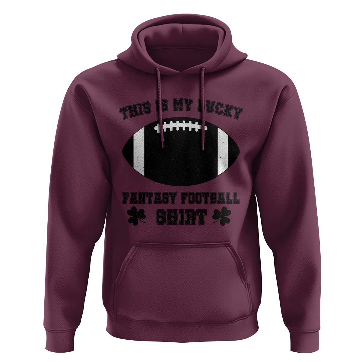 Lucky Fantasy Football Hoodie Vintage Commissioner Draft Party Commish FFL - Wonder Print Shop