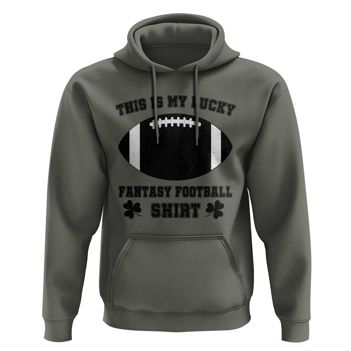 Lucky Fantasy Football Hoodie Vintage Commissioner Draft Party Commish FFL - Wonder Print Shop