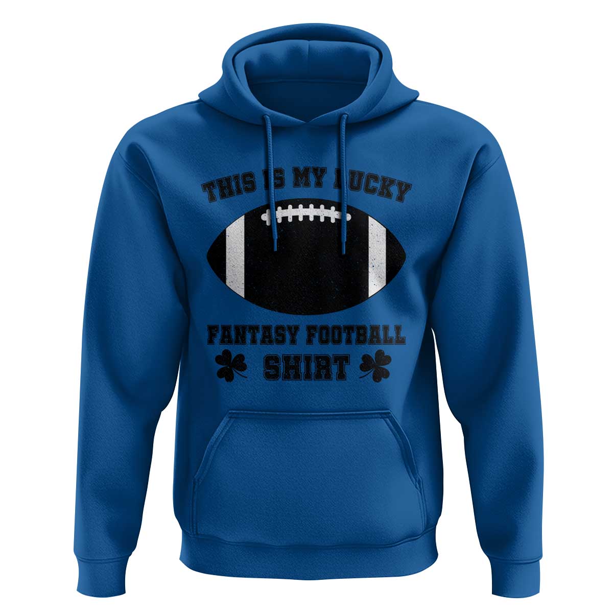 Lucky Fantasy Football Hoodie Vintage Commissioner Draft Party Commish FFL - Wonder Print Shop