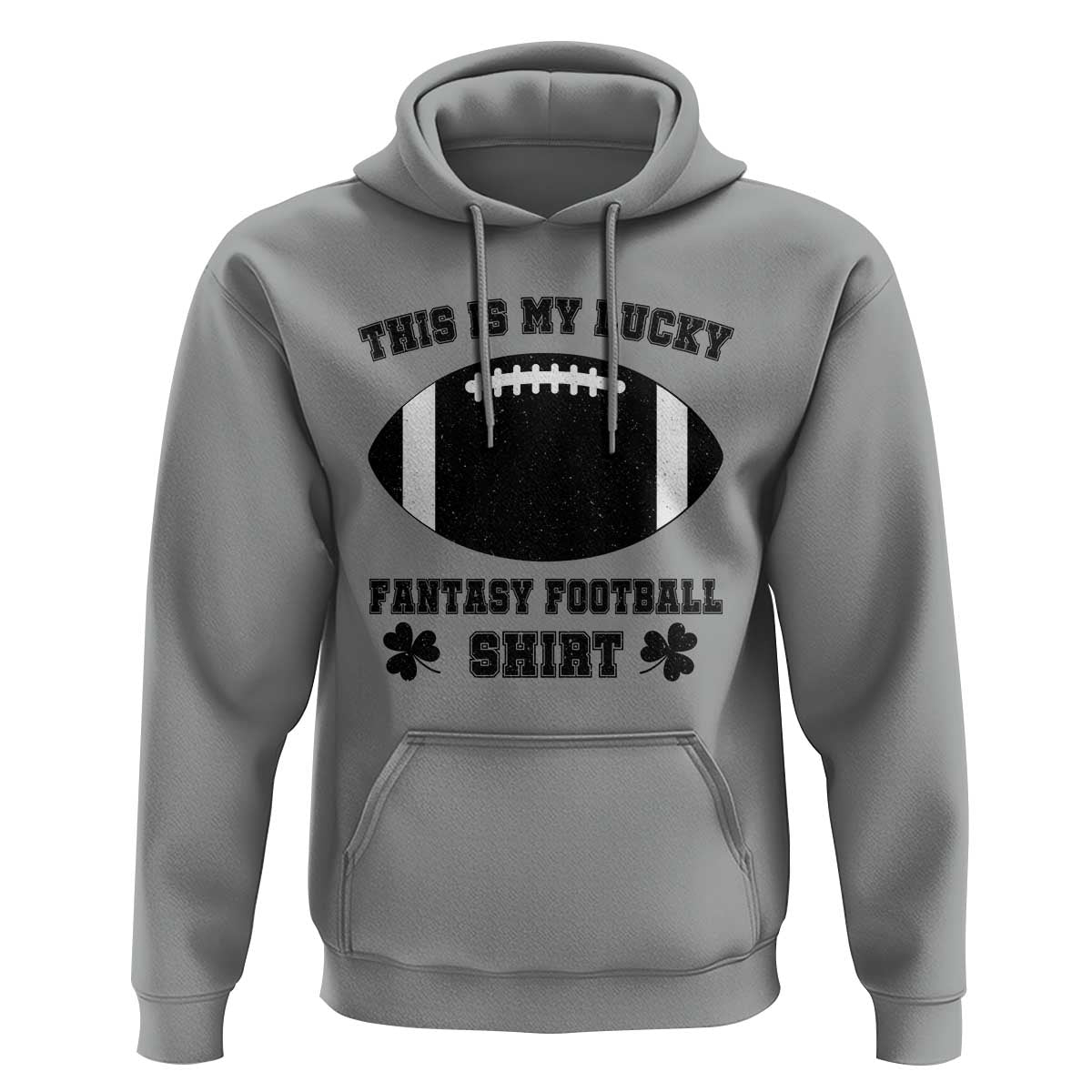 Lucky Fantasy Football Hoodie Vintage Commissioner Draft Party Commish FFL - Wonder Print Shop