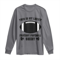 Lucky Fantasy Football Long Sleeve Shirt Vintage Commissioner Draft Party Commish FFL - Wonder Print Shop
