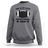 Lucky Fantasy Football Sweatshirt Vintage Commissioner Draft Party Commish FFL - Wonder Print Shop