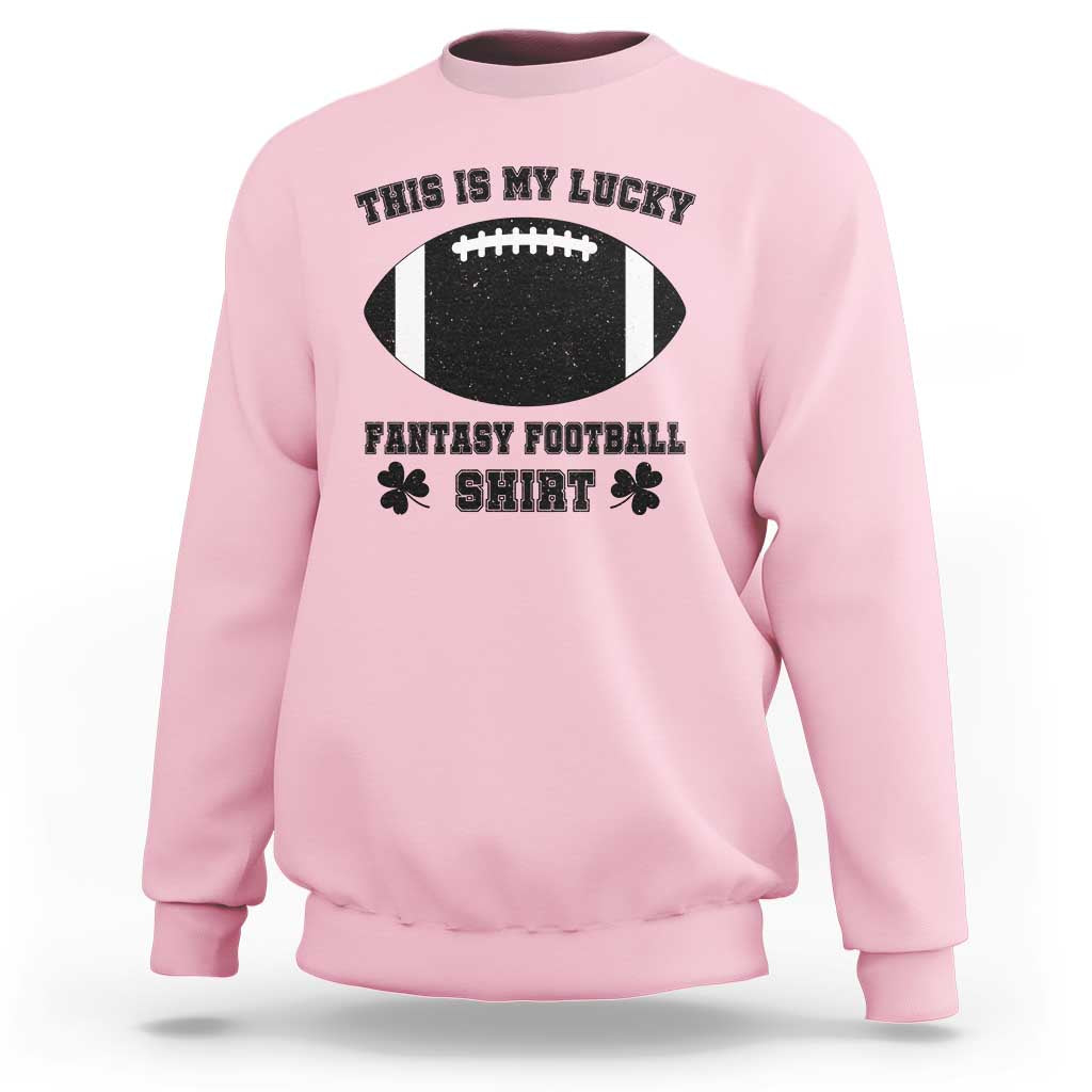 Lucky Fantasy Football Sweatshirt Vintage Commissioner Draft Party Commish FFL - Wonder Print Shop