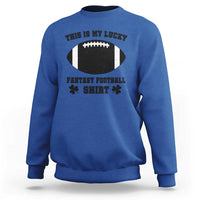 Lucky Fantasy Football Sweatshirt Vintage Commissioner Draft Party Commish FFL - Wonder Print Shop