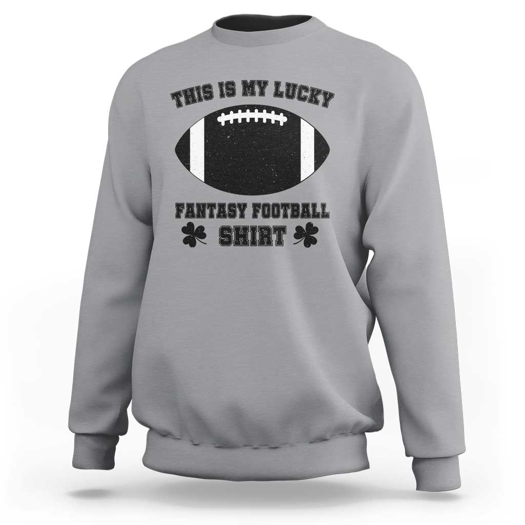 Lucky Fantasy Football Sweatshirt Vintage Commissioner Draft Party Commish FFL - Wonder Print Shop