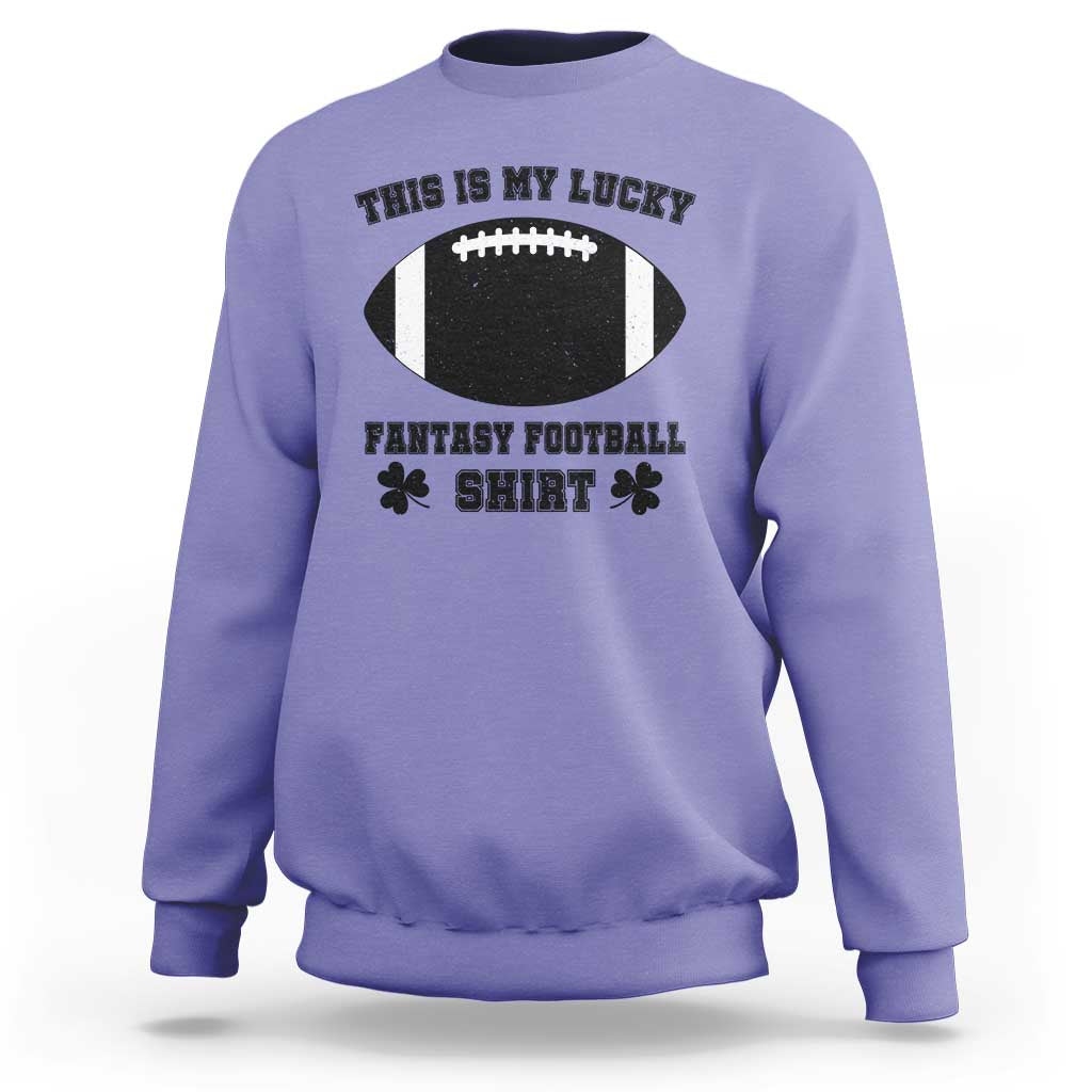 Lucky Fantasy Football Sweatshirt Vintage Commissioner Draft Party Commish FFL - Wonder Print Shop