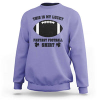 Lucky Fantasy Football Sweatshirt Vintage Commissioner Draft Party Commish FFL - Wonder Print Shop