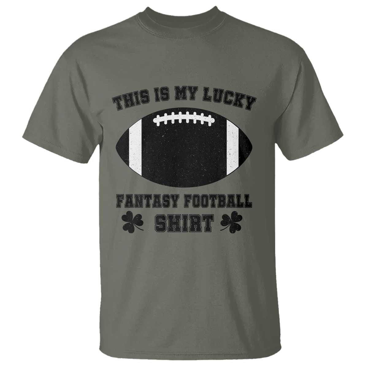 Lucky Fantasy Football T Shirt Vintage Commissioner Draft Party Commish FFL - Wonder Print Shop