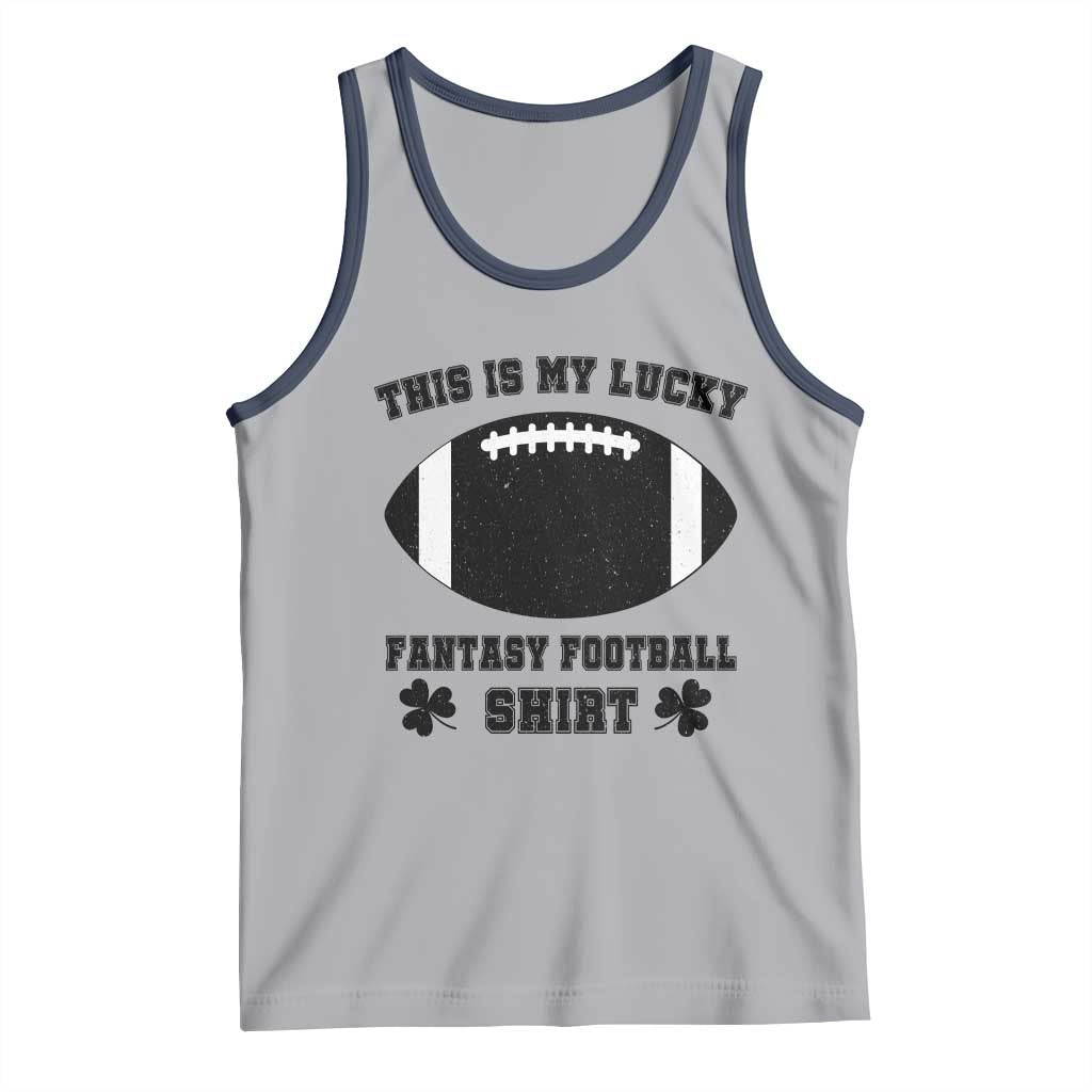 Lucky Fantasy Football Tank Top Vintage Commissioner Draft Party Commish FFL - Wonder Print Shop