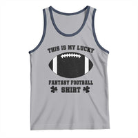 Lucky Fantasy Football Tank Top Vintage Commissioner Draft Party Commish FFL - Wonder Print Shop