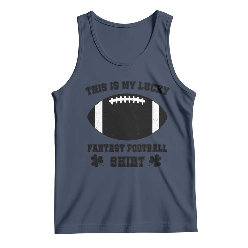 Lucky Fantasy Football Tank Top Vintage Commissioner Draft Party Commish FFL - Wonder Print Shop