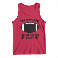Lucky Fantasy Football Tank Top Vintage Commissioner Draft Party Commish FFL - Wonder Print Shop