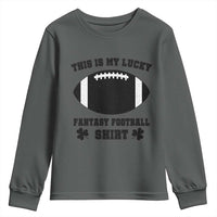 Lucky Fantasy Football Youth Sweatshirt Vintage Commissioner Draft Party Commish FFL - Wonder Print Shop