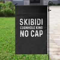 Cornhole King Garden Flag No Cap Funny Bean Bag Toss Game