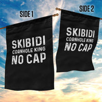 Cornhole King Garden Flag No Cap Funny Bean Bag Toss Game