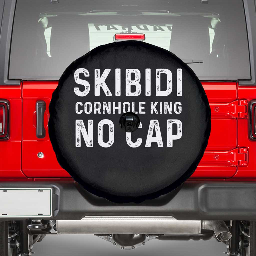 Cornhole King Spare Tire Cover No Cap Funny Bean Bag Toss Game