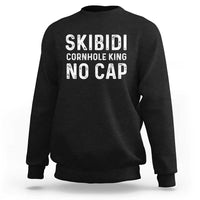 Cornhole King Sweatshirt No Cap Funny Bean Bag Toss Game