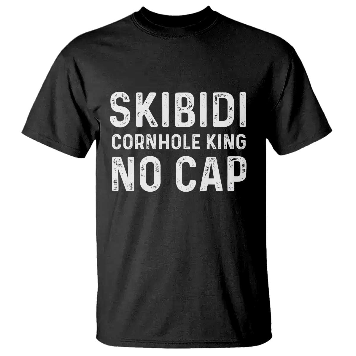 Cornhole King T Shirt No Cap Funny Bean Bag Toss Game