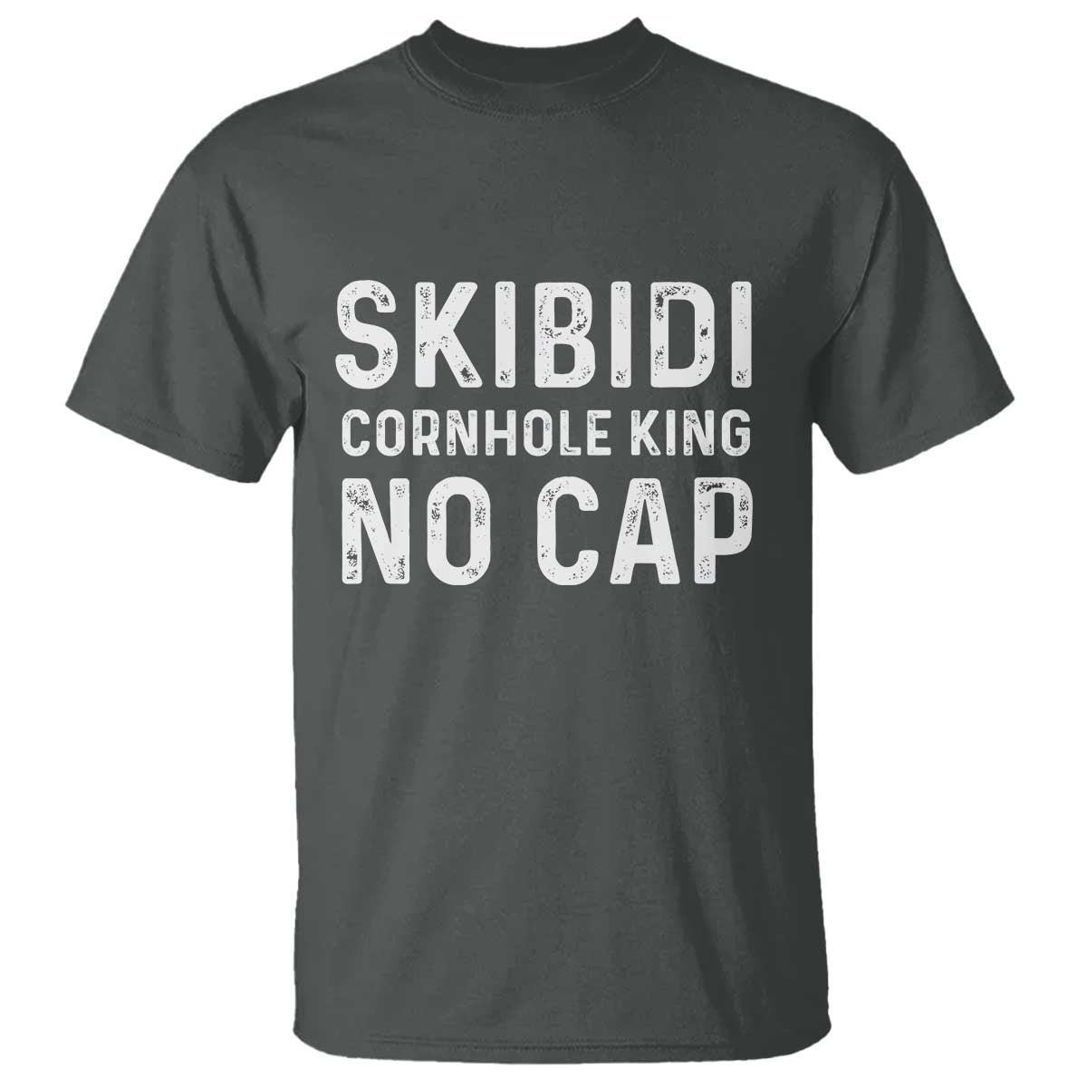 Cornhole King T Shirt No Cap Funny Bean Bag Toss Game