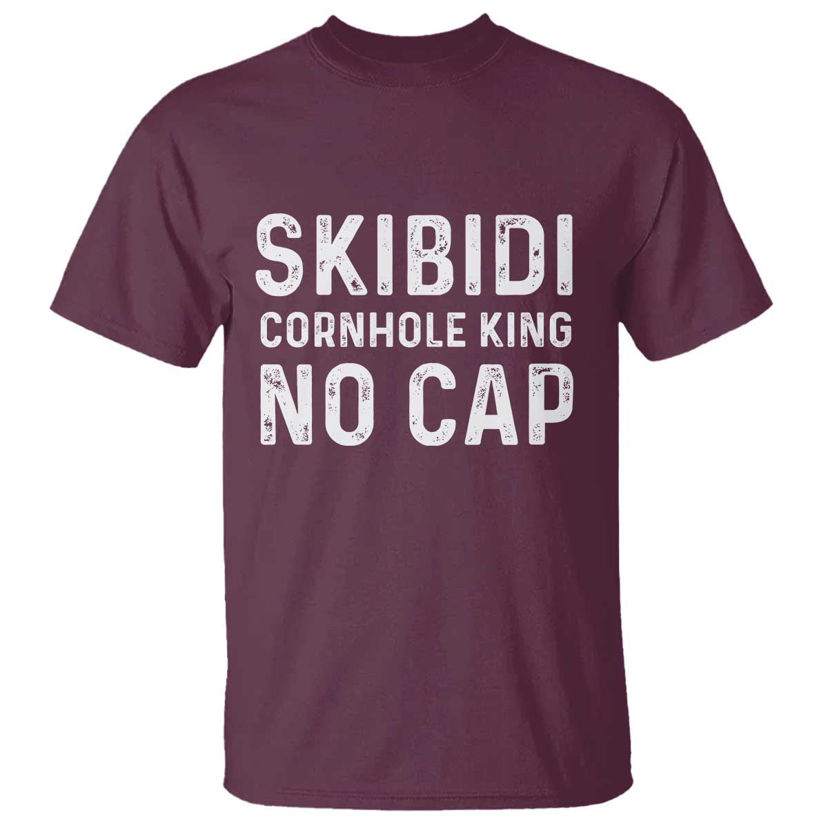 Cornhole King T Shirt No Cap Funny Bean Bag Toss Game