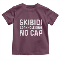 Cornhole King Toddler T Shirt No Cap Funny Bean Bag Toss Game