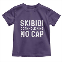Cornhole King Toddler T Shirt No Cap Funny Bean Bag Toss Game