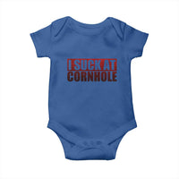 I Suck At Cornhole Baby Onesie Funny Bean Bag Toss Game