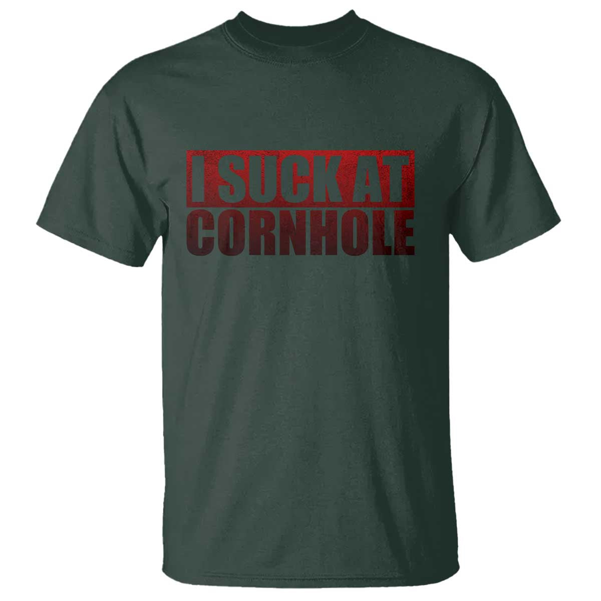 I Suck At Cornhole T Shirt Funny Bean Bag Toss Game
