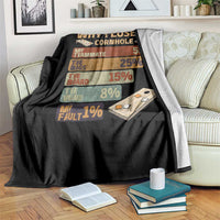 Funny Cornhole Player Throw Blanket Retro Why I Lose Game Day Bean Bag Toss Game