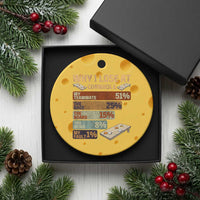 Funny Cornhole Player Ceramic Ornament Retro Why I Lose Game Day Bean Bag Toss Game
