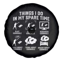 Funny Cornhole Lover Spare Tire Cover Things I Do In My Spare Time Bean Bag Toss Game