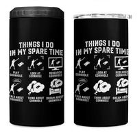 Funny Cornhole Lover 4 in 1 Can Cooler Tumbler Things I Do In My Spare Time Bean Bag Toss Game