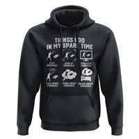 Funny Cornhole Lover Hoodie Things I Do In My Spare Time Bean Bag Toss Game