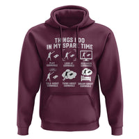 Funny Cornhole Lover Hoodie Things I Do In My Spare Time Bean Bag Toss Game