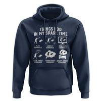 Funny Cornhole Lover Hoodie Things I Do In My Spare Time Bean Bag Toss Game