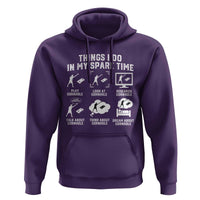 Funny Cornhole Lover Hoodie Things I Do In My Spare Time Bean Bag Toss Game