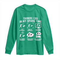 Funny Cornhole Lover Long Sleeve Shirt Things I Do In My Spare Time Bean Bag Toss Game