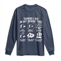 Funny Cornhole Lover Long Sleeve Shirt Things I Do In My Spare Time Bean Bag Toss Game