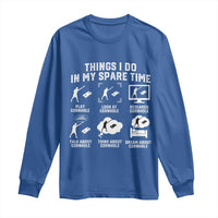 Funny Cornhole Lover Long Sleeve Shirt Things I Do In My Spare Time Bean Bag Toss Game